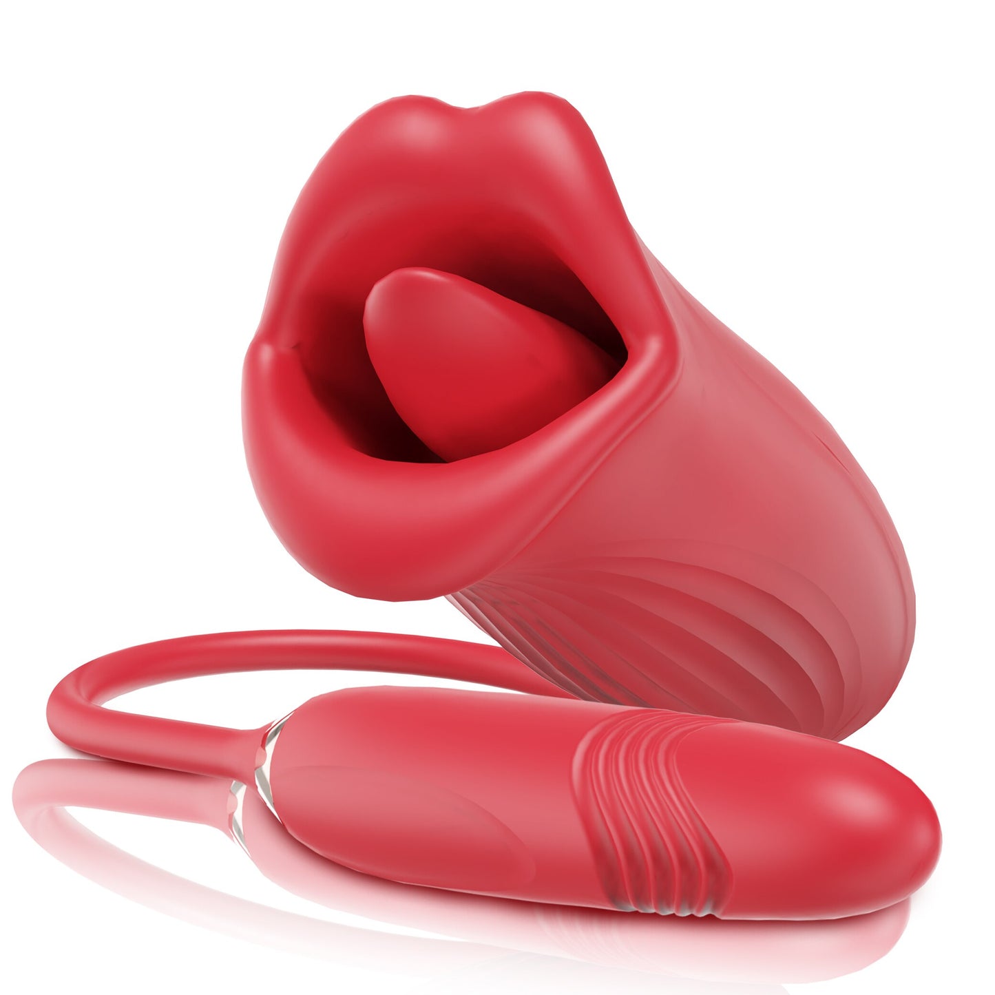 Rosabella Tongue Licking Telescopic Vibrator